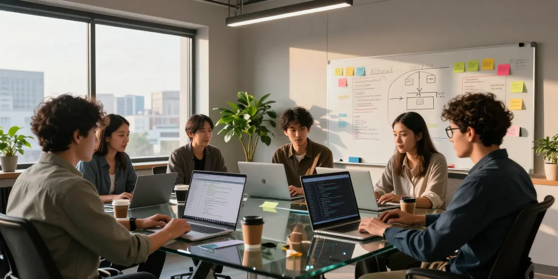 WPS Download for team collaboration on software development in a modern workspace.