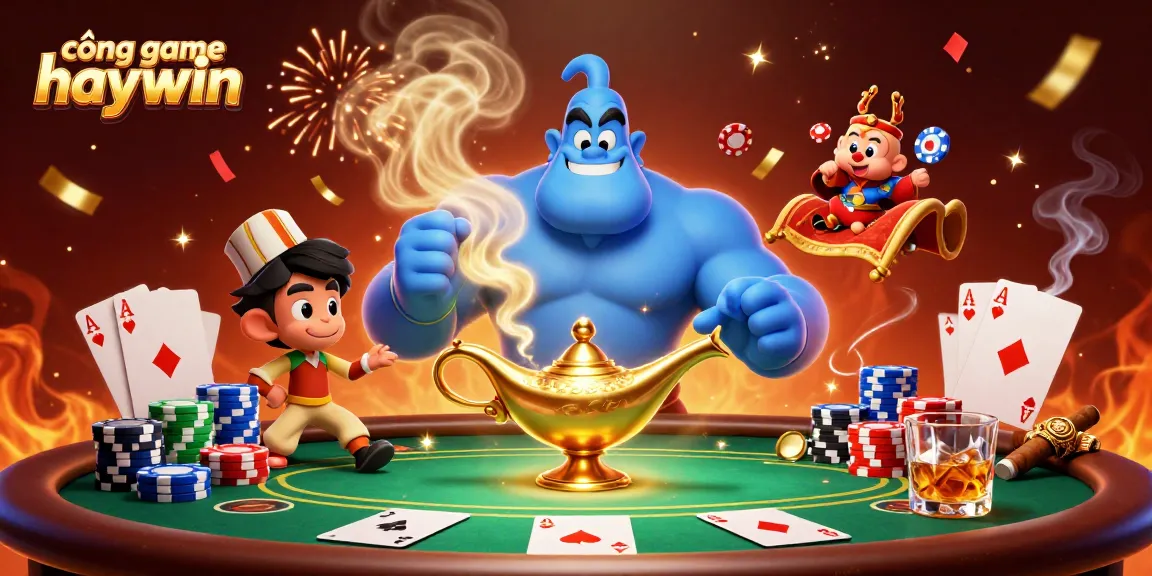 Experience thrilling poker excitement with cổng game haywin illustrated in vibrant detail.